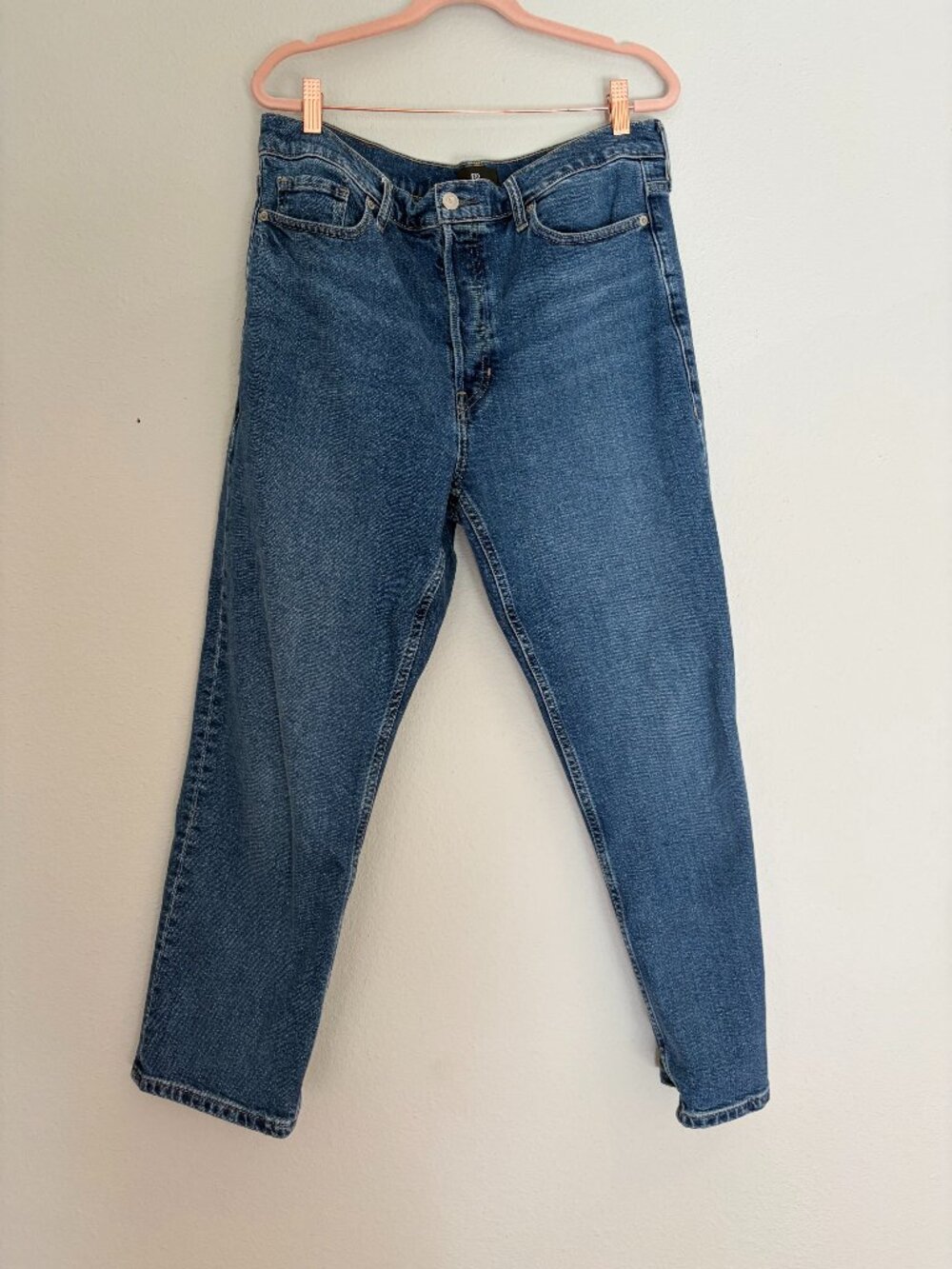 Banana Republic | Medium Wash Cotton High-Rise Straight-Leg Jeans Size 32